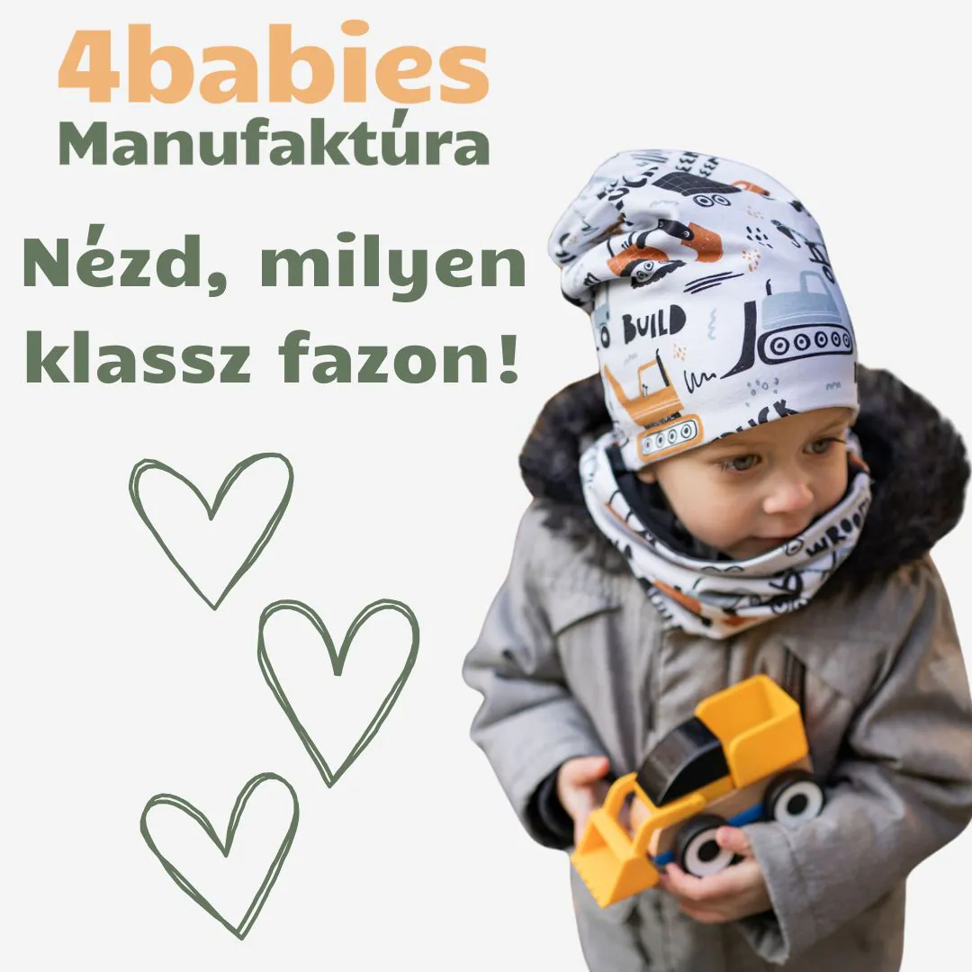 4BABIES Átmeneti sapka, grafit - Image 2