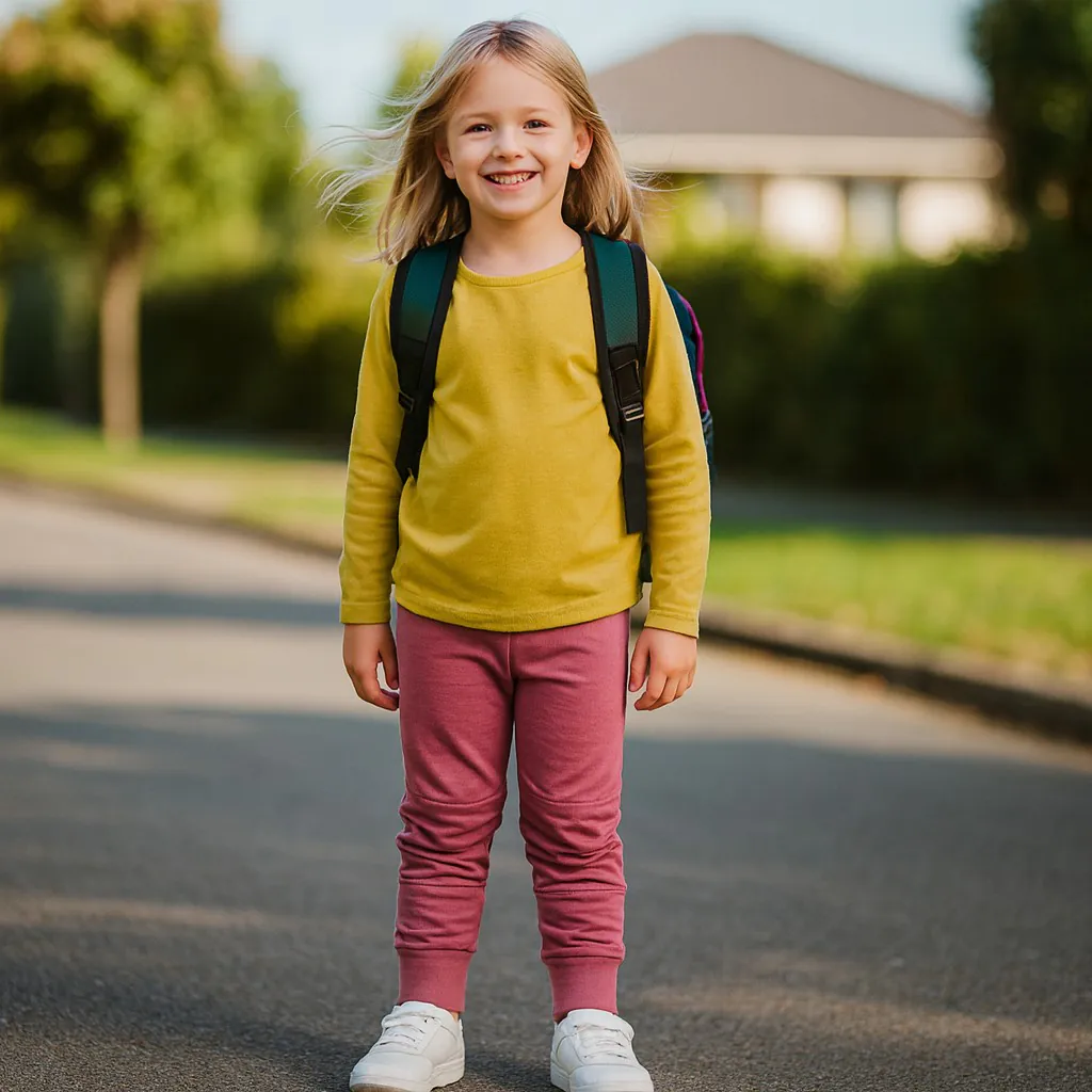 4BABIES "Rosszcsont" térdfoltos szabadidő nadrág 3-as szett, kislány - Image 4