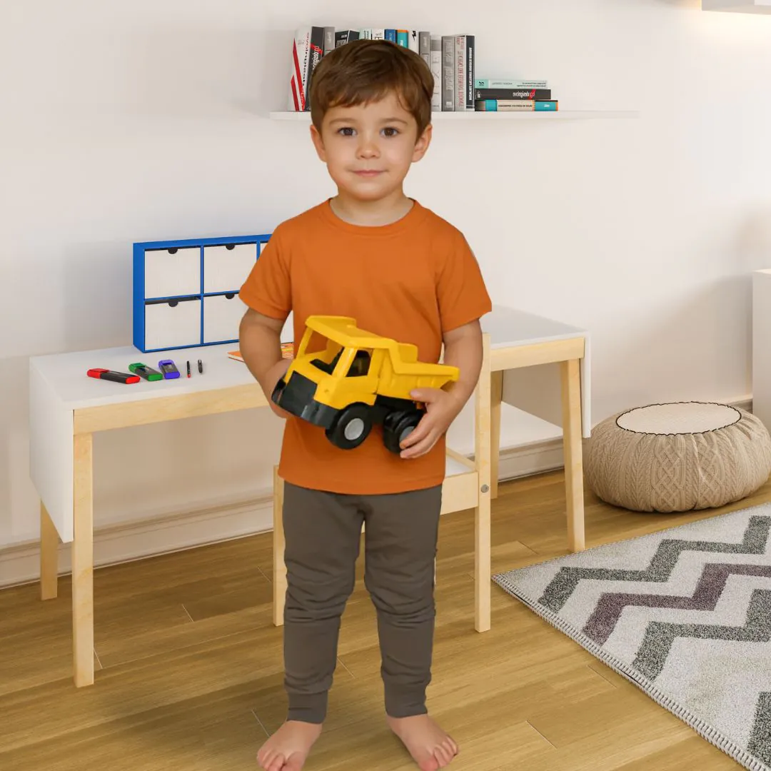 4BABIES "Rosszcsont" térdfoltos szabadidő nadrág, szürkésbarna - Image 3