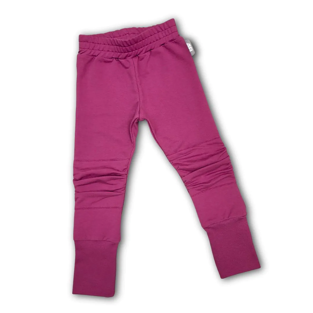 4BABIES "Rosszcsont" térdfoltos szabadidő nadrág, amarant