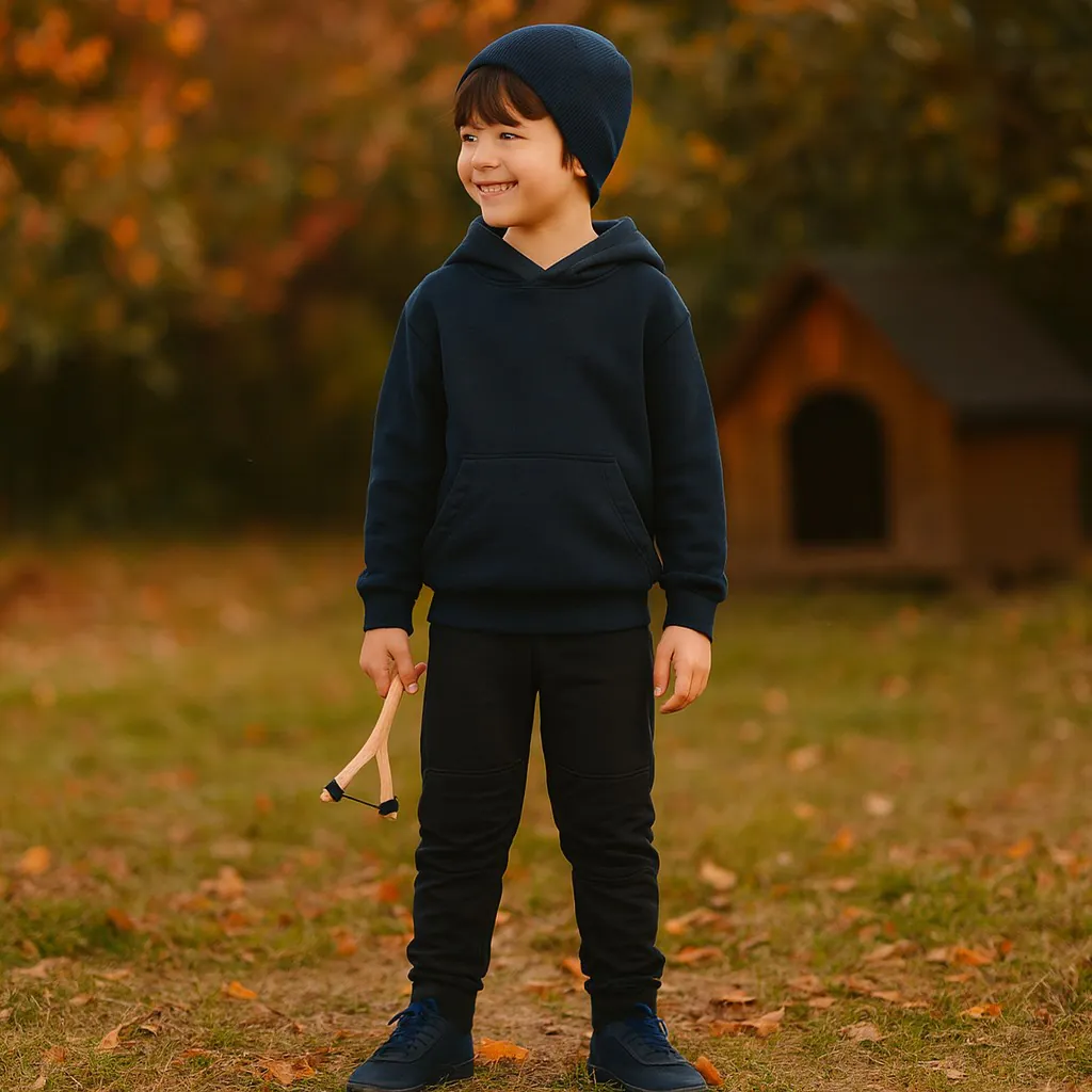 4BABIES "Rosszcsont" térdfoltos szabadidő nadrág 3-as szett, kisfiú - Image 2