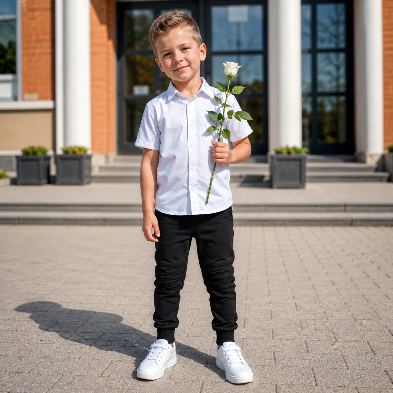 4BABIES "Rosszcsont" térdfoltos szabadidő nadrág, fekete - Image 2