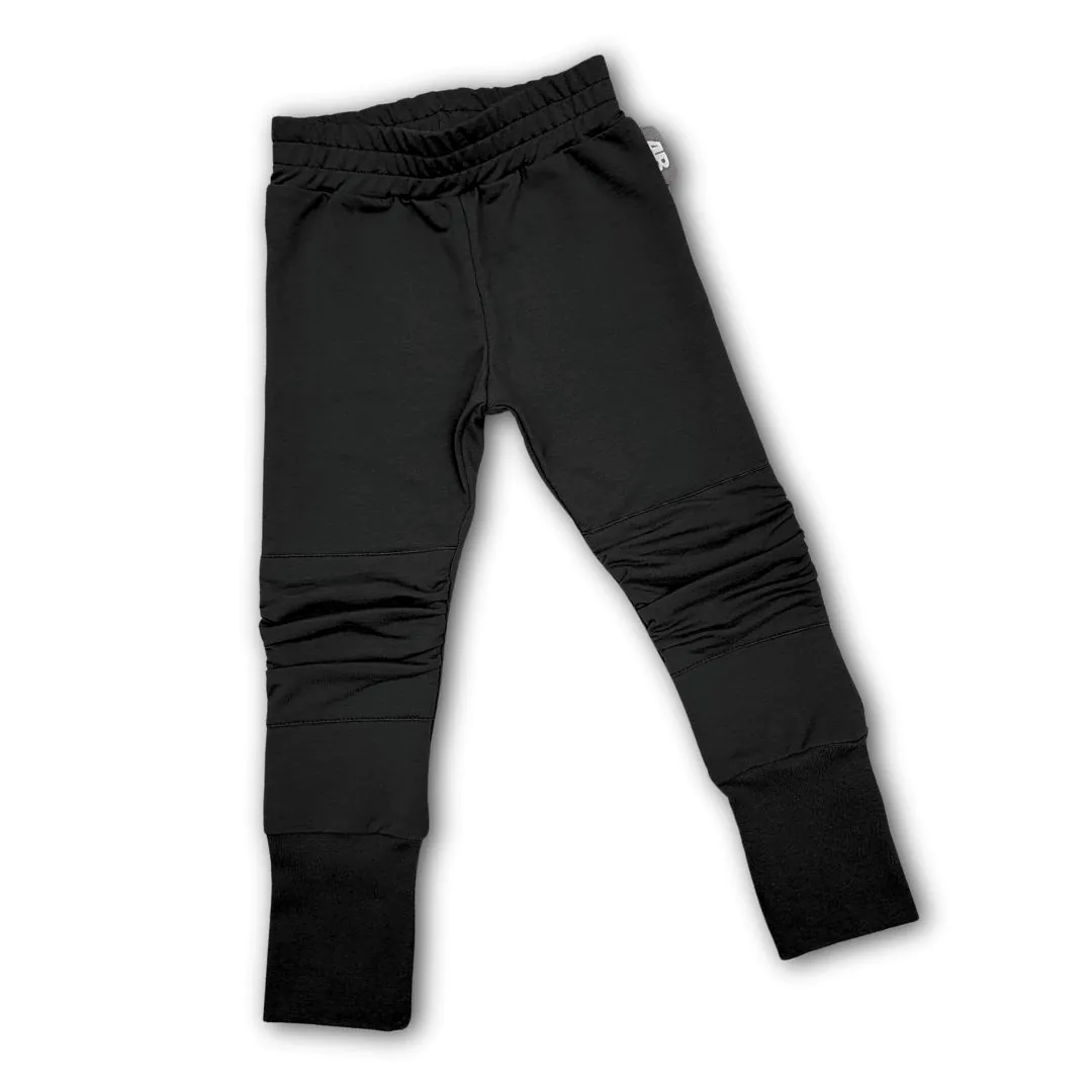 4BABIES "Rosszcsont" térdfoltos szabadidő nadrág, fekete