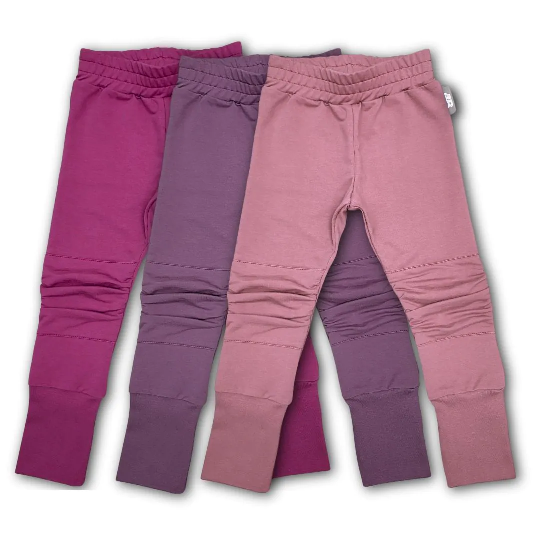 4BABIES "Rosszcsont" térdfoltos szabadidő nadrág 3-as szett, kislány