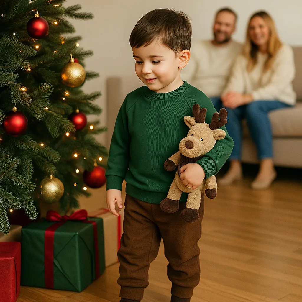 4BABIES Pulóver, bordás sötétzöld - Image 2