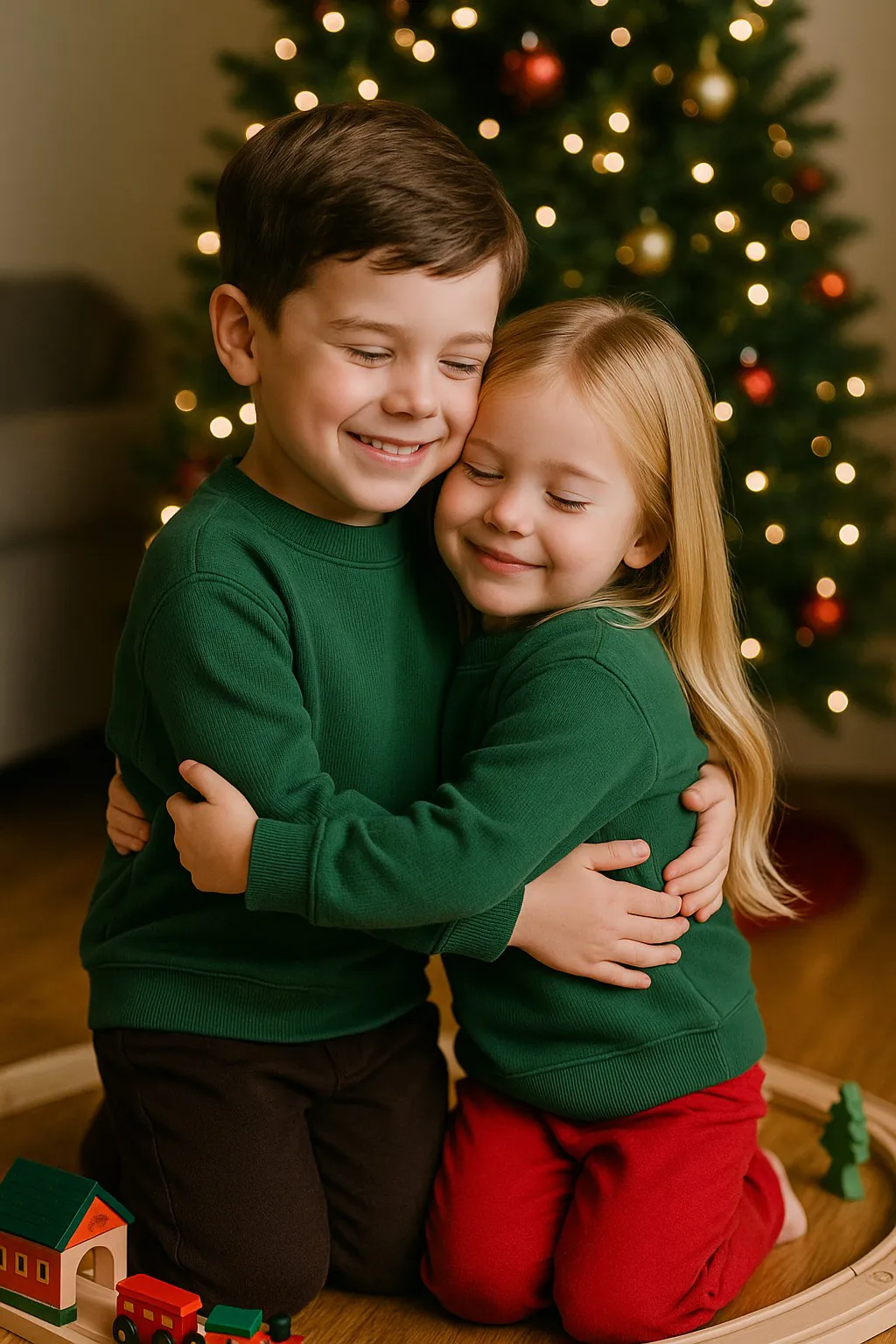 4BABIES Pulóver, bordás sötétzöld - Image 4