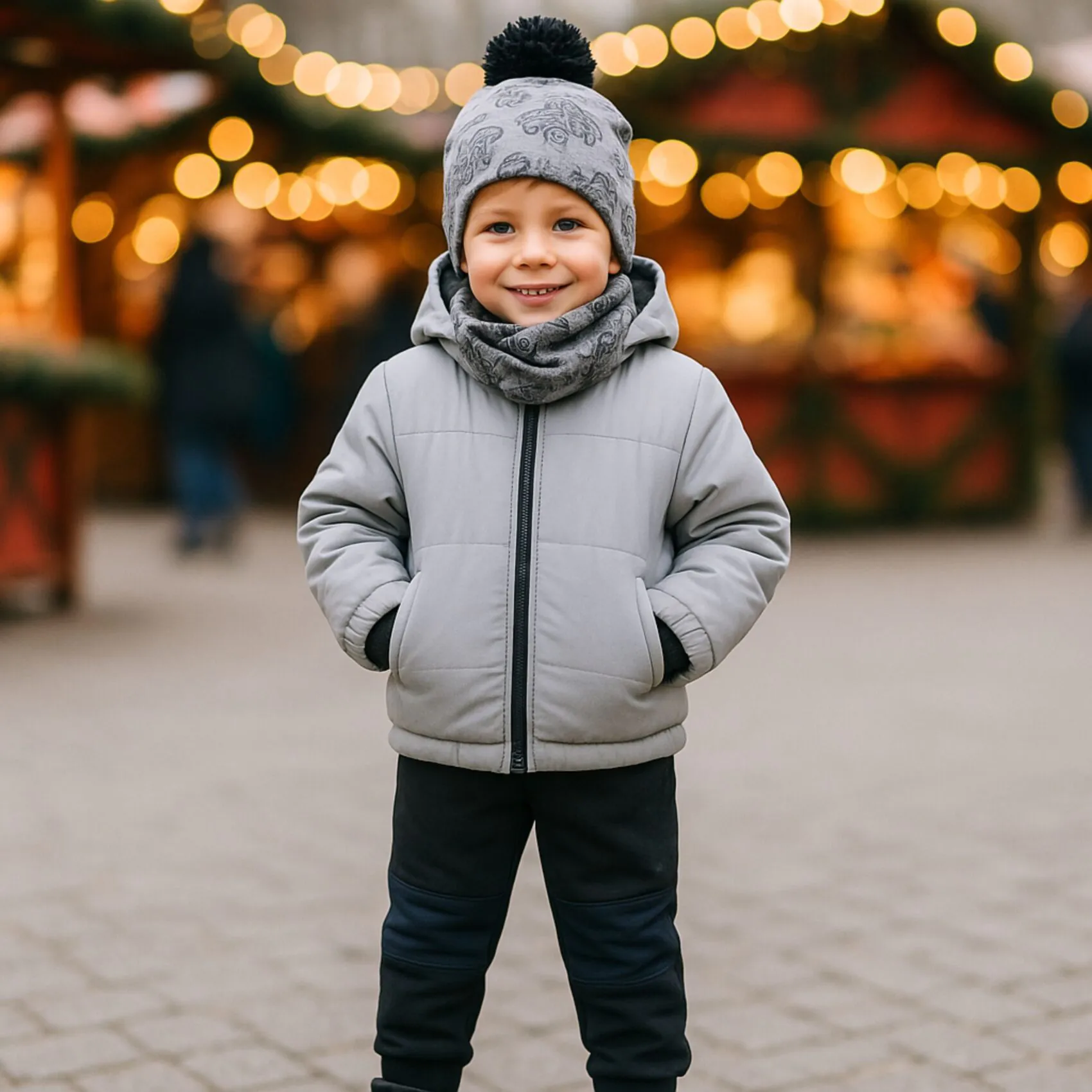 4BABIES "Rosszcsont" Polarshield térdfoltos szabadidő nadrág, fekete - Image 2