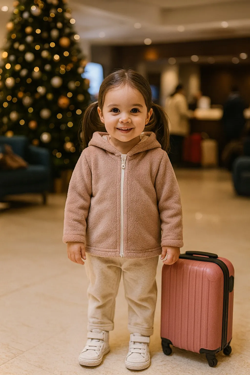 4BABIES Polarshield kapucnis pulóver, bézs szőrös - Image 2