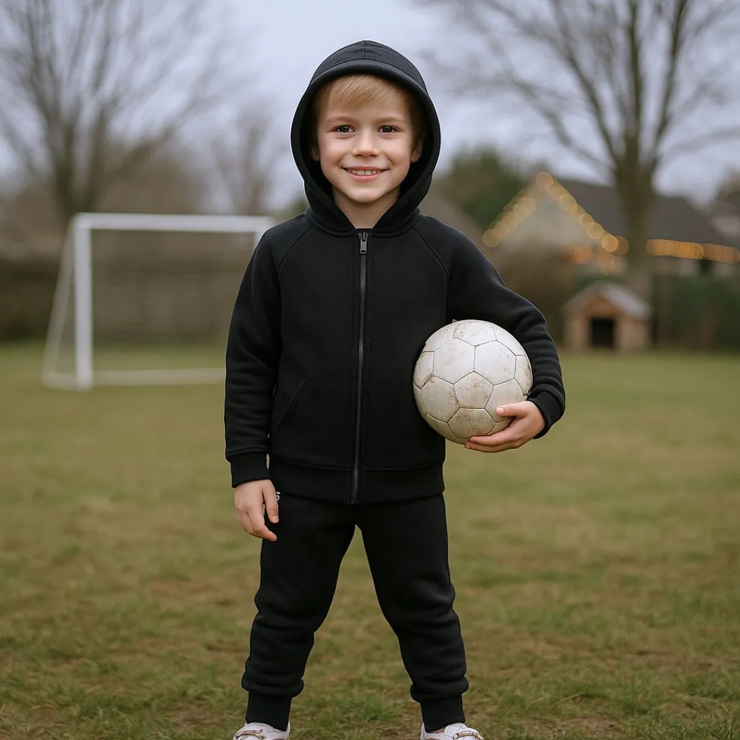 4BABIES Polarshield kapucnis pulóver, fekete - Image 2