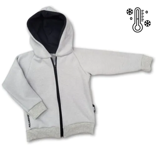4BABIES Polarshield kapucnis pulóver, szürke