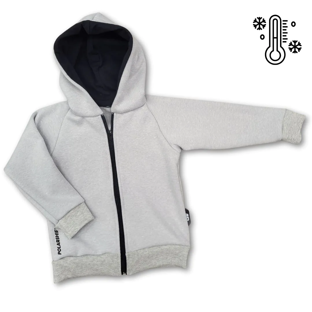 4BABIES Polarshield kapucnis pulóver, szürke