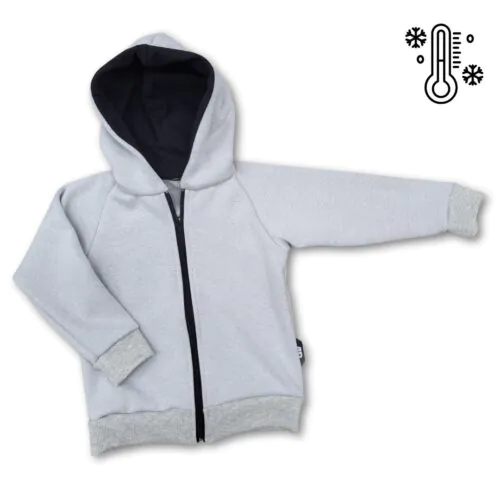 4BABIES Polarshield kapucnis pulóver, szürke