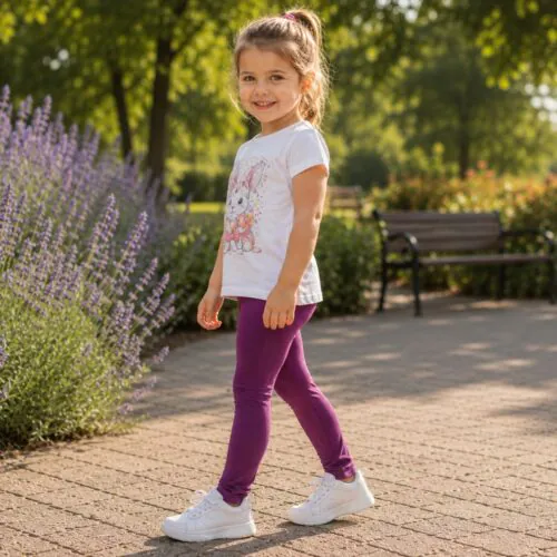 Alternative view of 4BABIES Leggings, lila