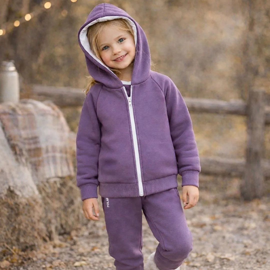 4BABIES Polarshield kapucnis pulóver, lila - Image 2