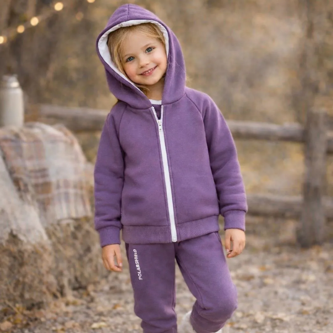 4BABIES Polarshield kapucnis pulóver, lila - Image 2