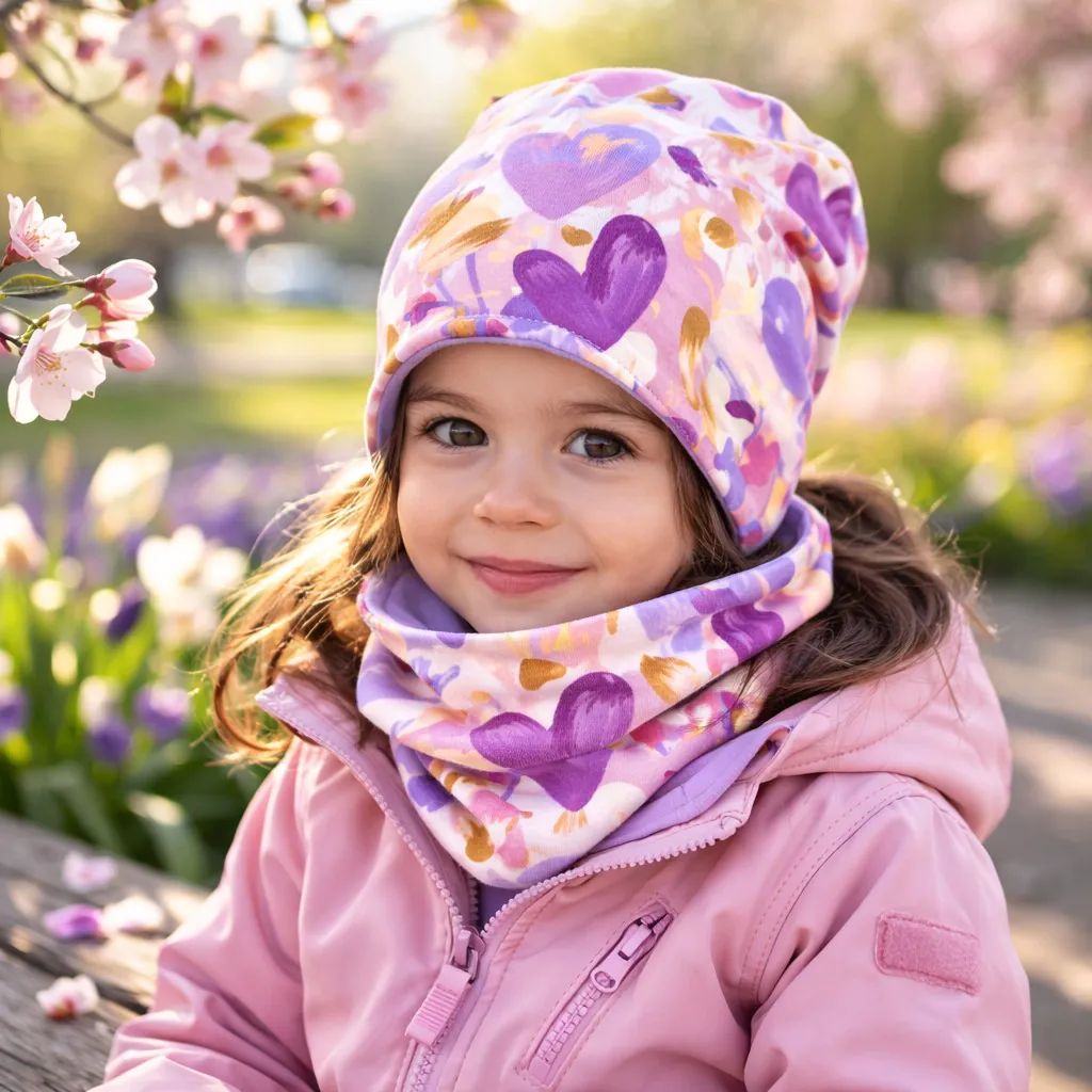 4BABIES "Szívvarázs" sapka & sál szett - Image 2