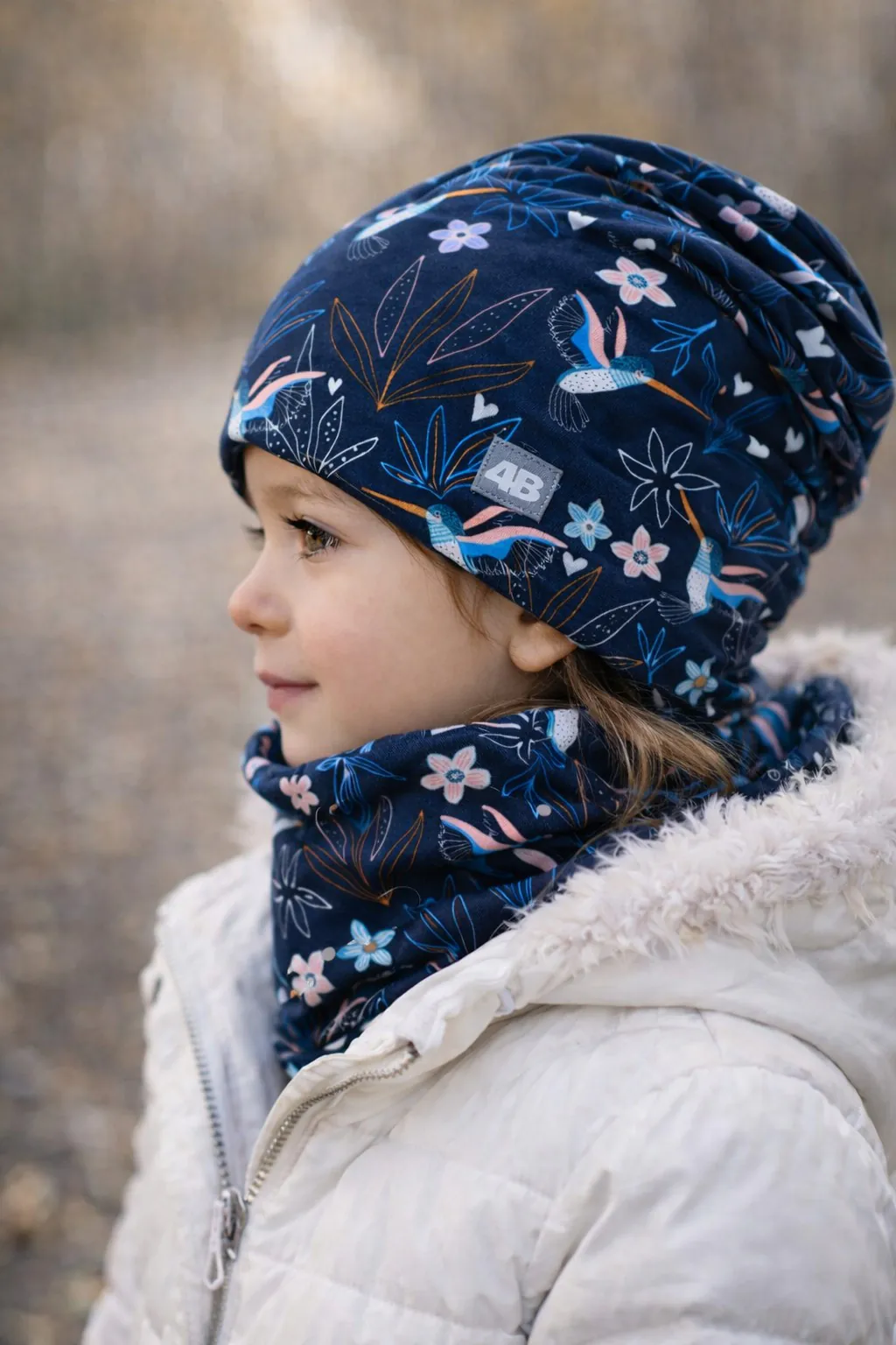 4BABIES "Éjszakai kolibri" sapka & sál szett - Image 3