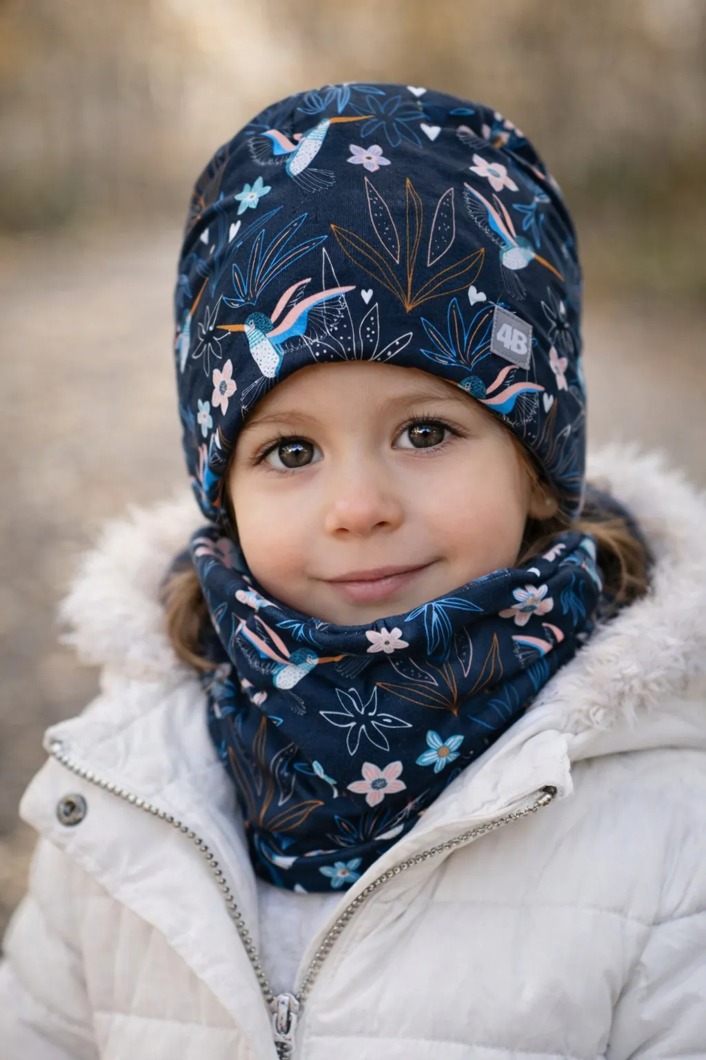 4BABIES "Éjszakai kolibri" sapka & sál szett - Image 2