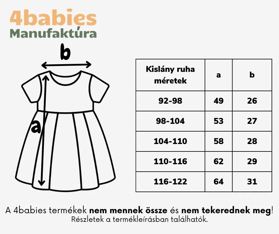 4BABIES "Virágcsoda" kislány ruha - Image 3