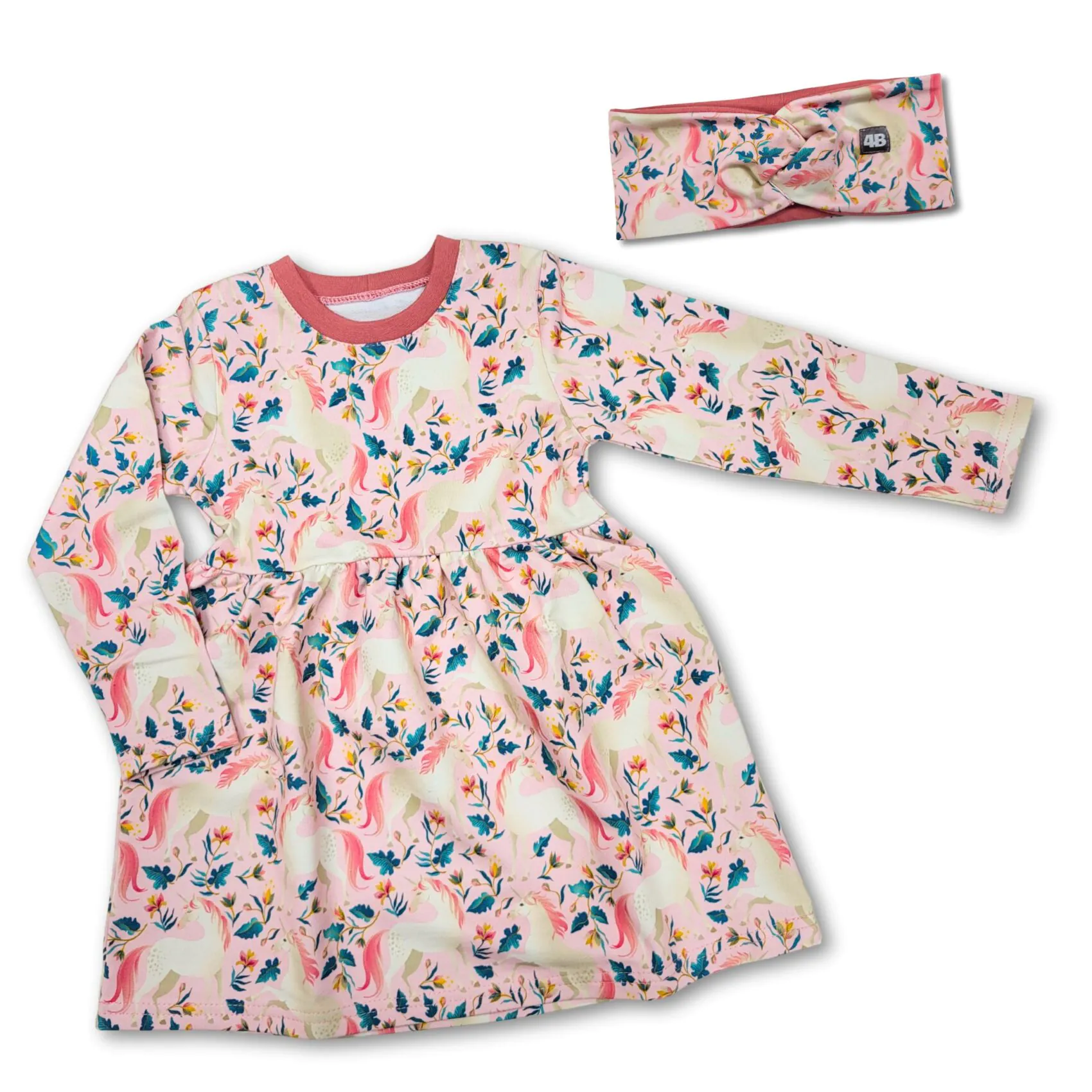 4BABIES "Csodapacik" kislány ruha & fülpánt szett