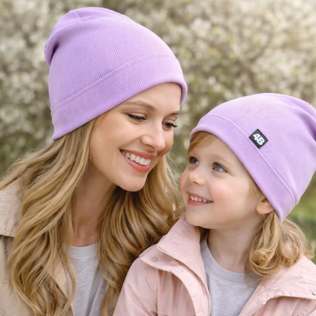 4BABIES Komfort sapka & sál szett, világos pasztell lila - Image 3