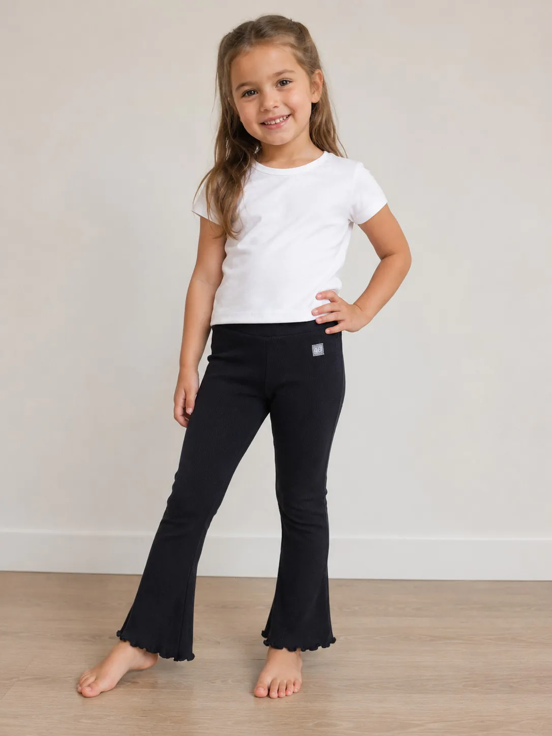 4BABIES Trapéz leggings, bordás fekete - Image 4