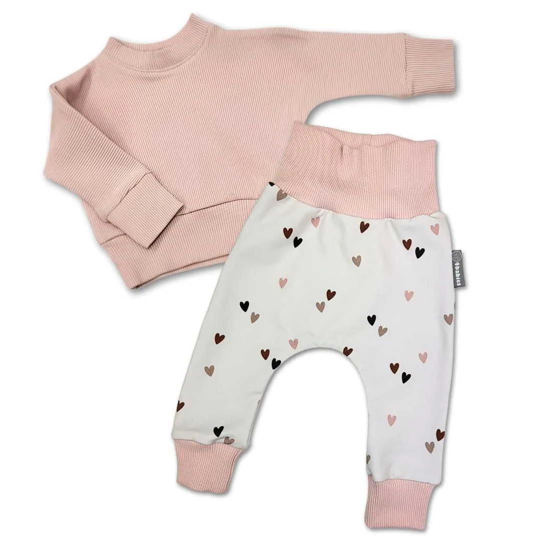 4BABIES "Szívözön" újszülött babaruha szett