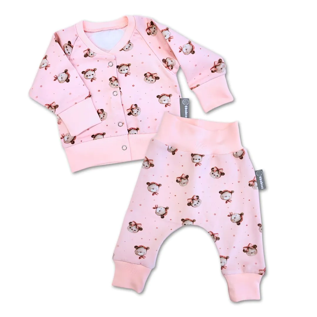 4BABIES "Macipuszi" újszülött babaruha szett
