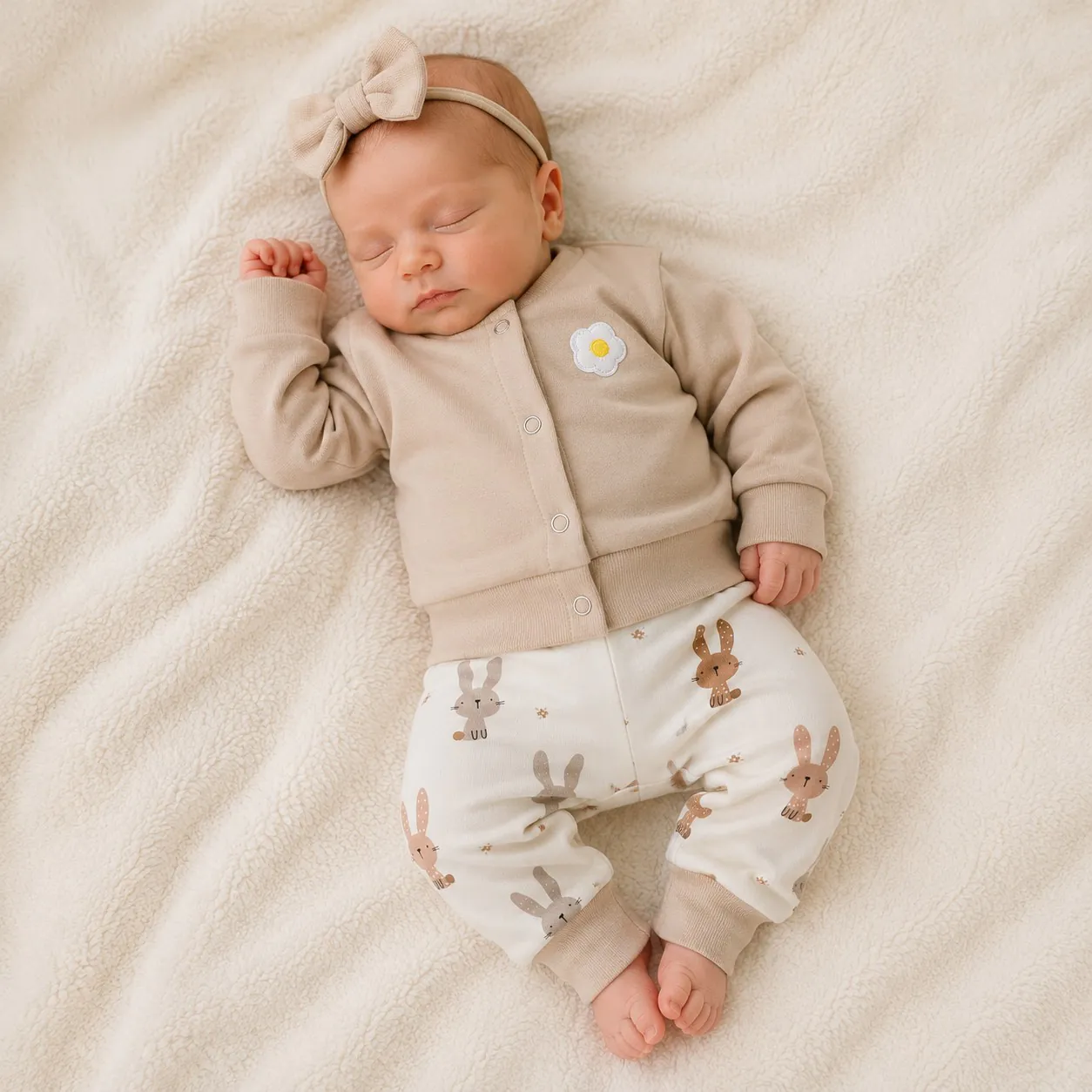 4BABIES "Nyuszifül" újszülött babaruha szett - Image 2
