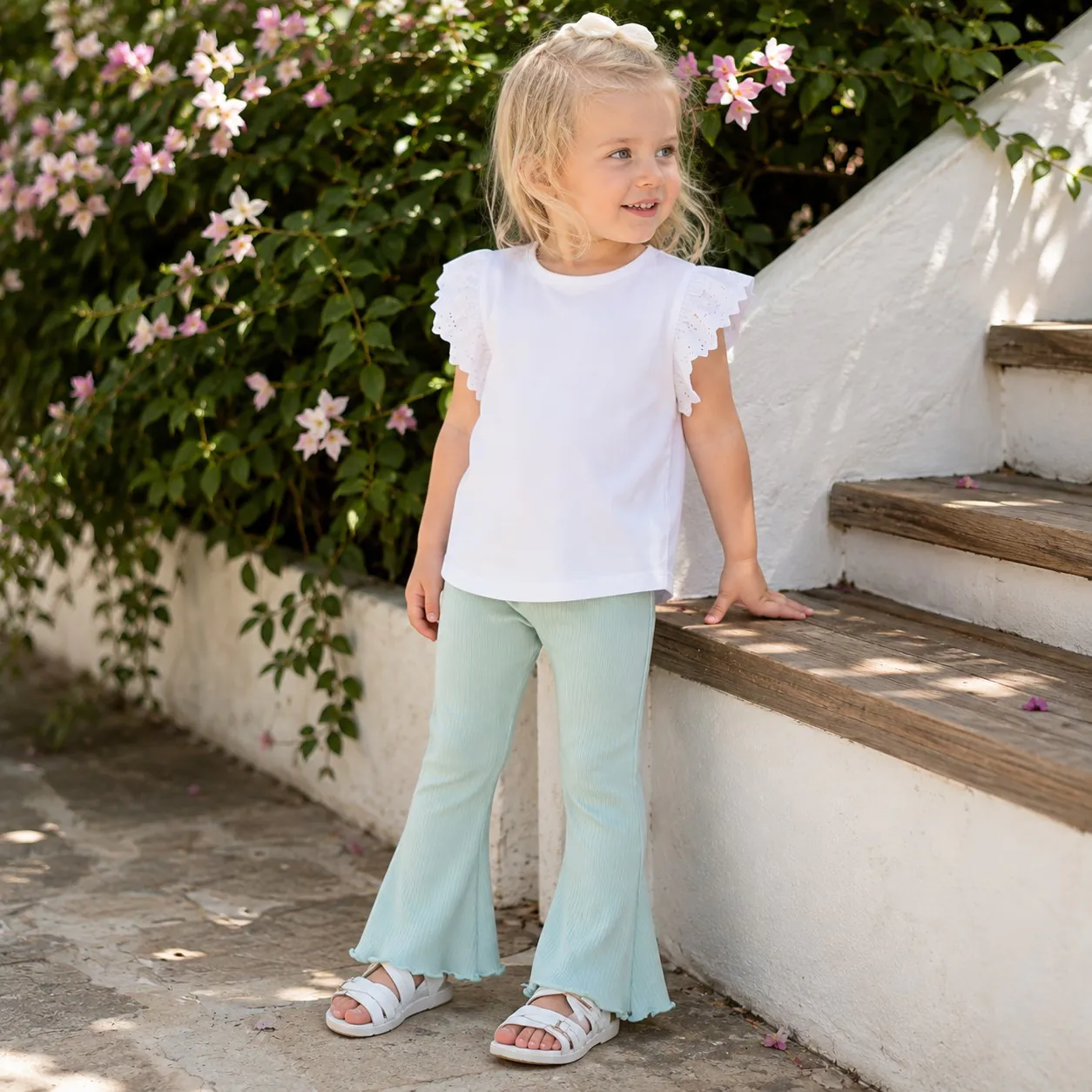 4BABIES Trapéz leggings, ice blue - Image 3